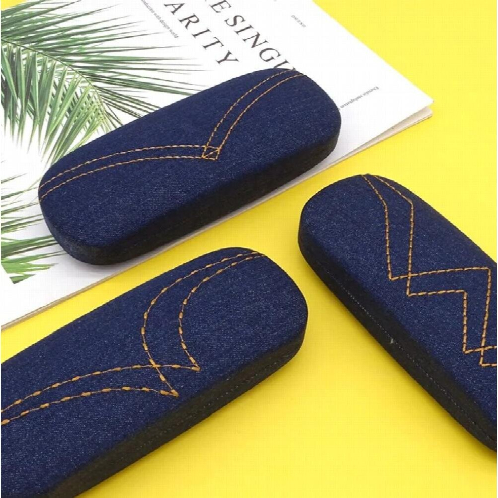 1PC Unisex Leather Eye Glasses Hard Protector Reading Eyewear Case Portable Storage Sunglasses Box