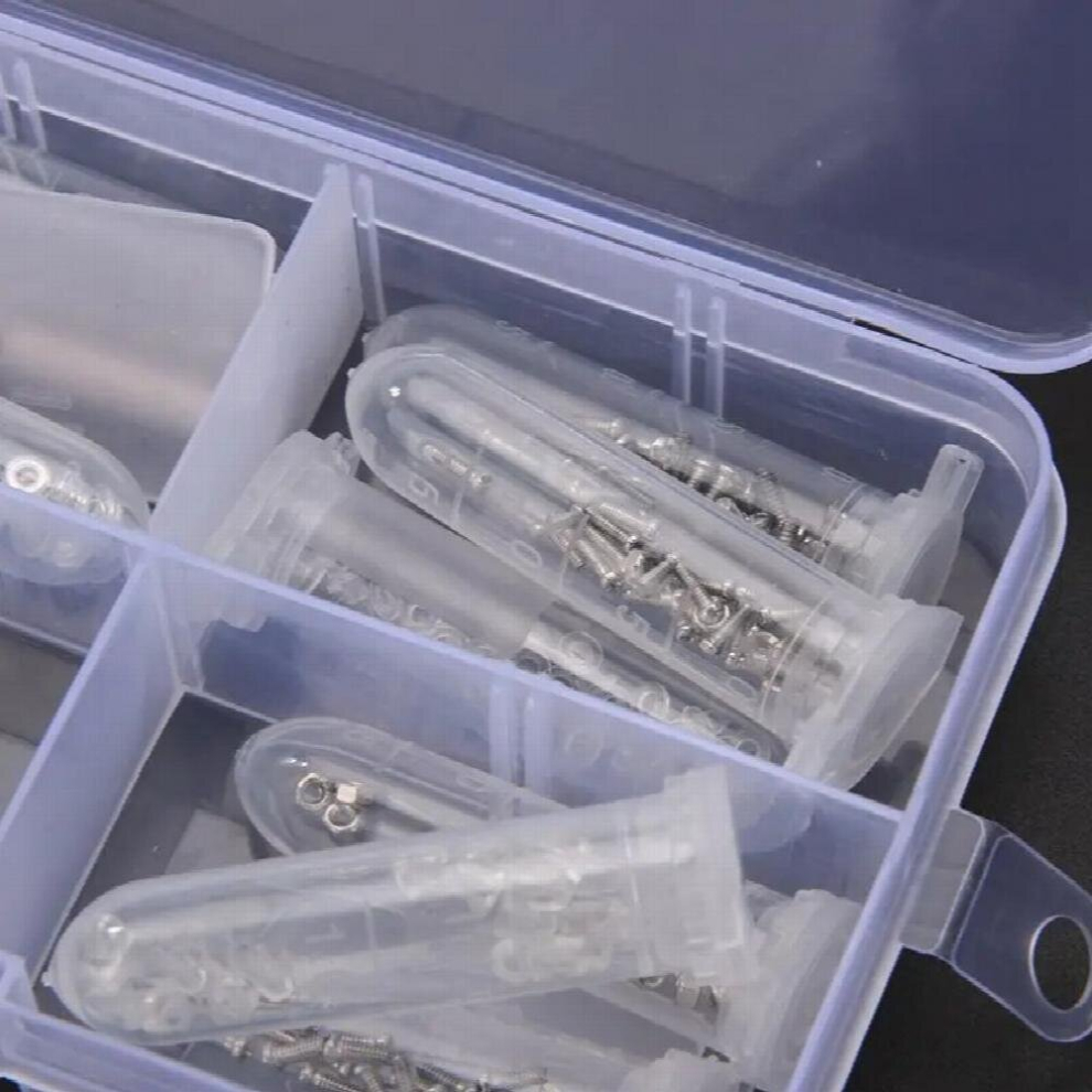 Optical Glasses Repair Kit Eyeglass Repair Screws Tool Box Eyeglass Sunglasses Screw Nut Nose Pad Assortment Set