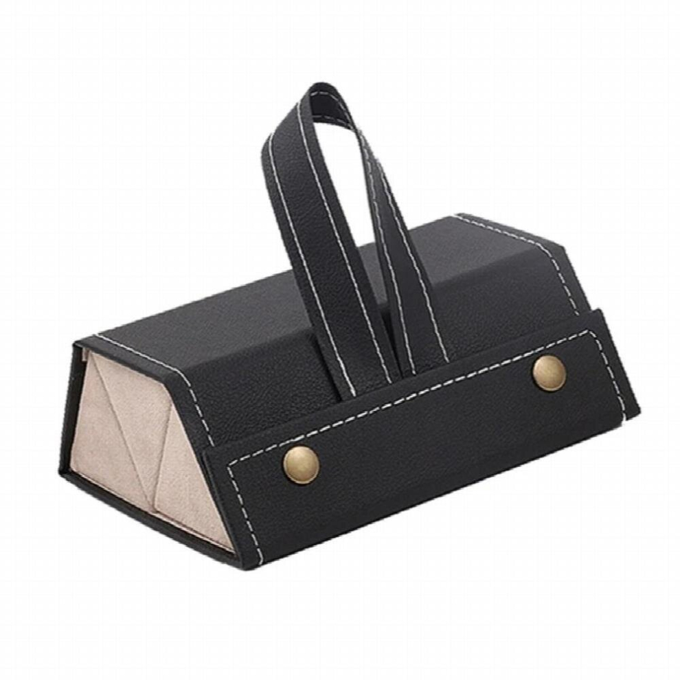 Sunglasses Organizer Eyeglasses Holder 2/3/4 Slots Glasses Storage Travel PU Leather Folding Eyewear Display