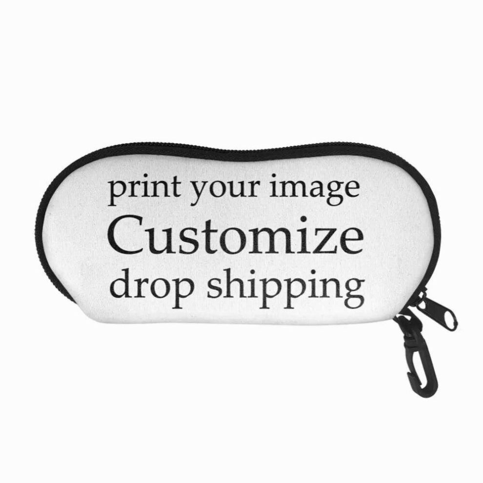 Christmas Sunglasses Pouch Skeleton Skull Printed Eyeglasses Case Travel Eyewear Case Bags Eyeglasses Storage Bag with Zip