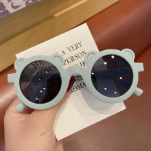 Kids Sunglasses Cartoon Bear Shape Girls Boy Children Sun Glasses Round Street Beat Eyeglasses Baby Shades Eyewears UV