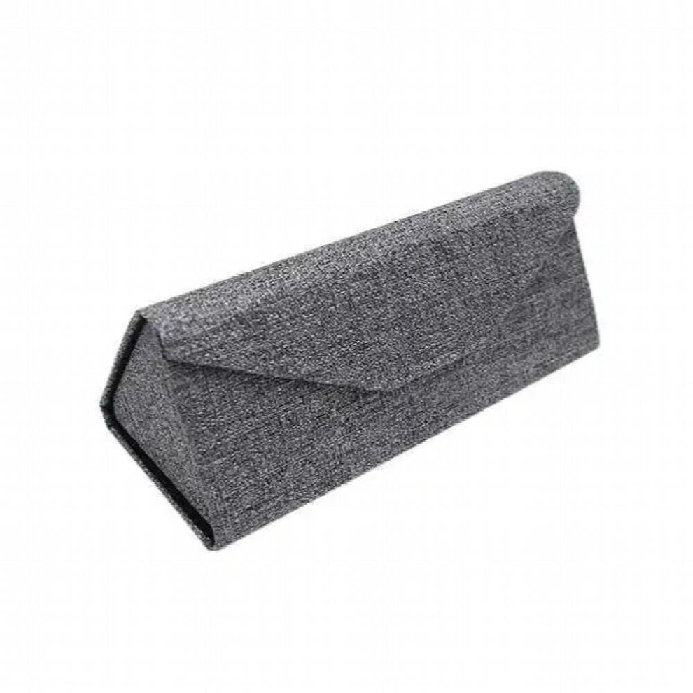 Unisex Glasses Case Folding Triangle Glasses Case Deaign Linen Glasses Box Cover Protective for Sunglasses Case Glasses