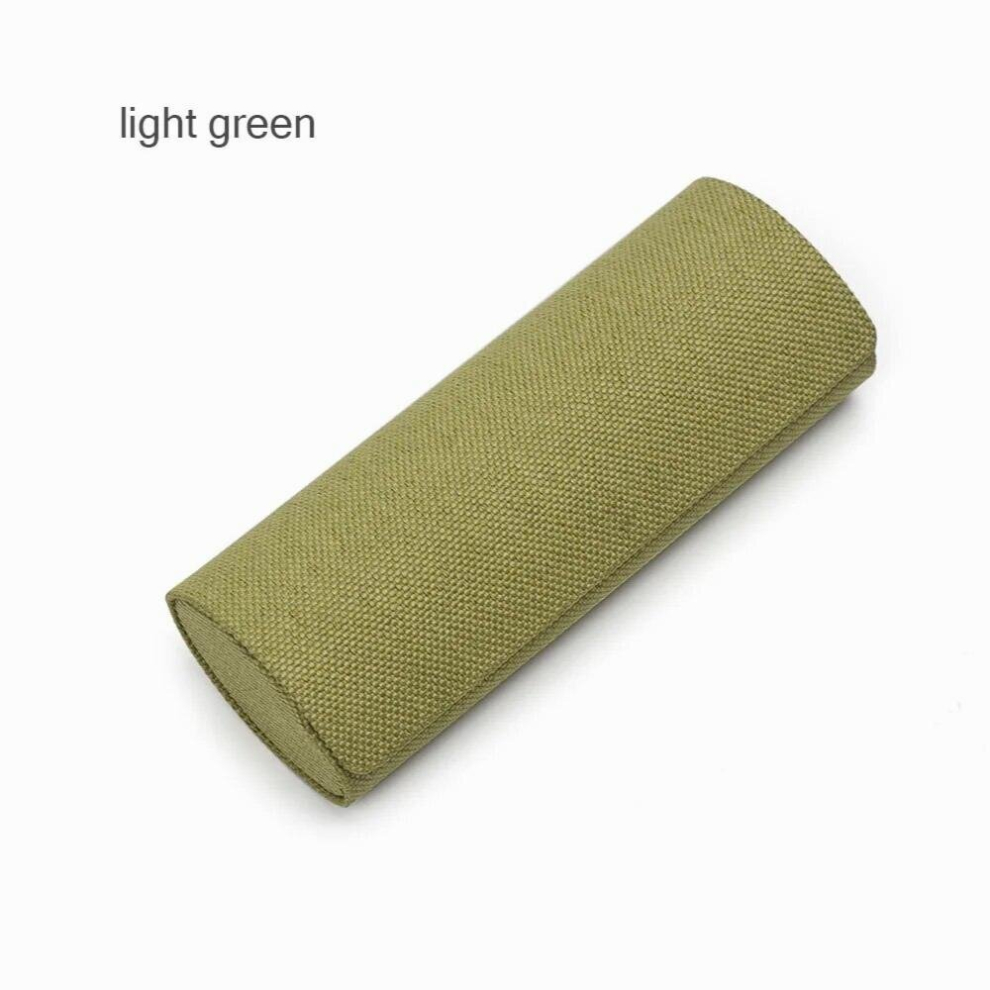 Portable Linen Folding Glasses Case Optical Manual Storage Glasses Case Retro Oval Glasses Case Sunglasses Storage Box