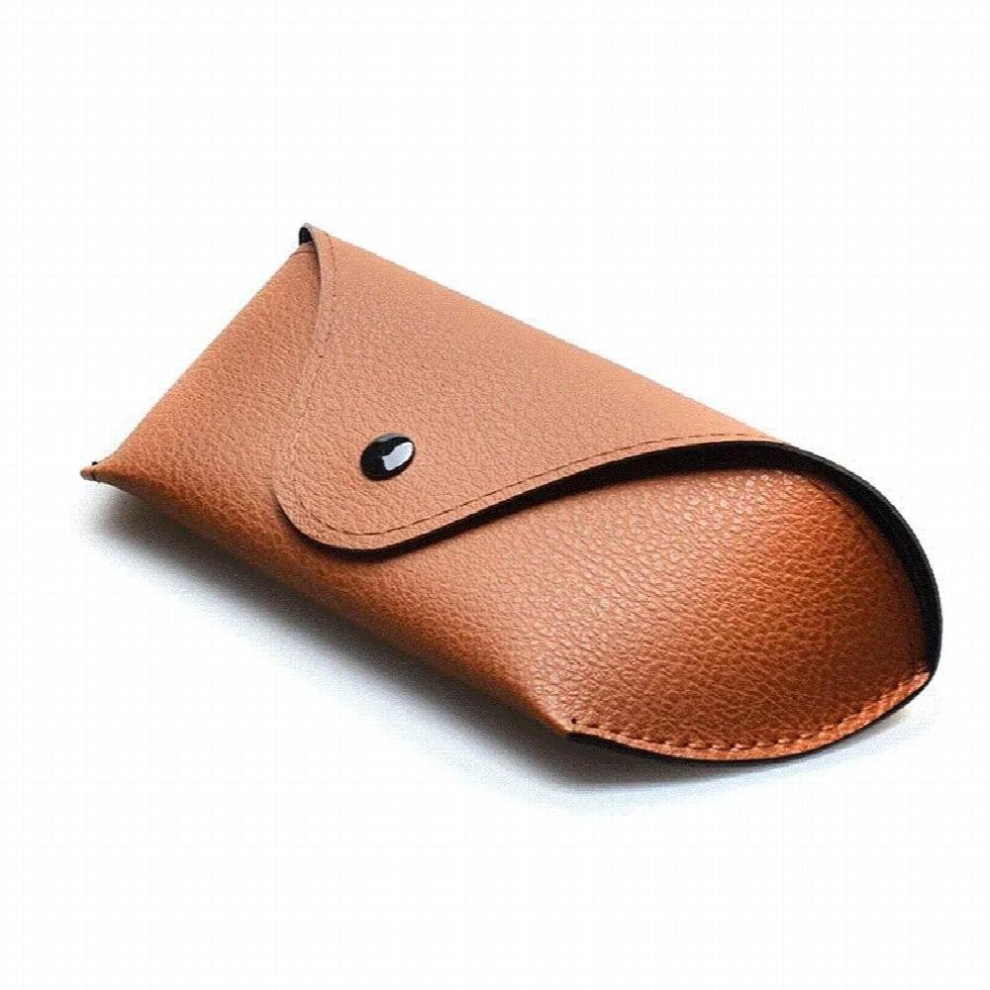 Elbru PU Leather Glasses Case for Sunglasses Womens Eyeglasses Case Men Reading Glasses Box With Metal Buckle Eyewear Cases