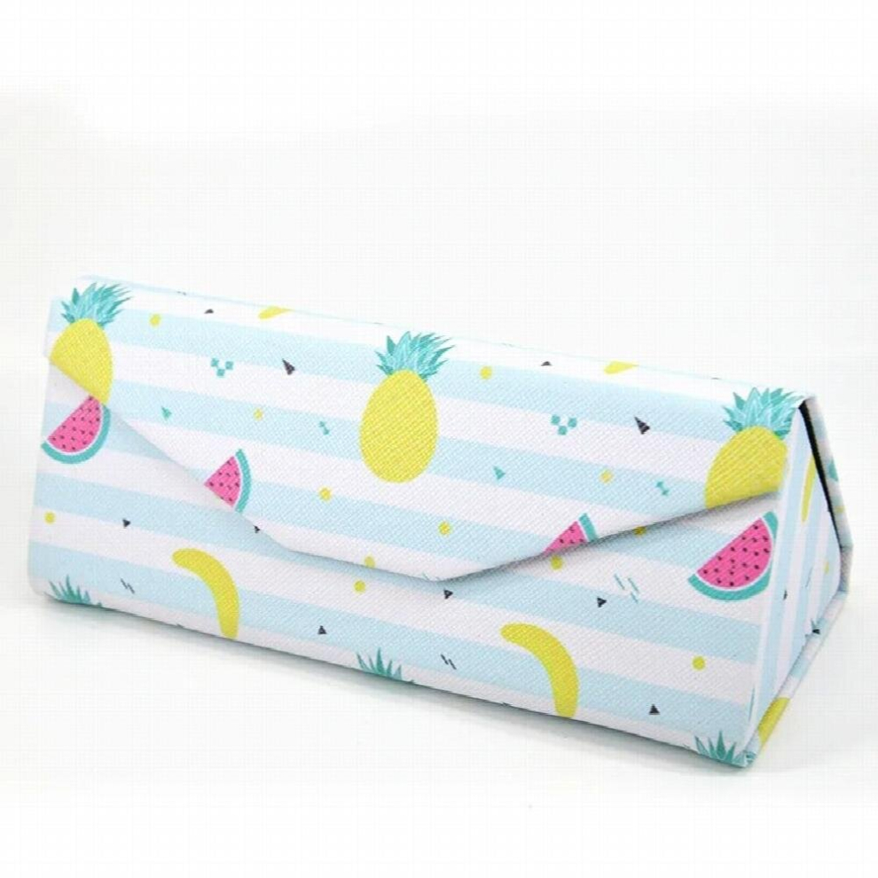 innovative folding glasses case fresh mirror glasses sunglasses triangle glasses box student glasses case