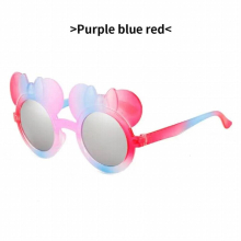 Cartoon Bear Ear Sun Glasses Childrens Glasses Uv400 Kids Sunglasses Eyeglasses Polarized Round Personality Vintage