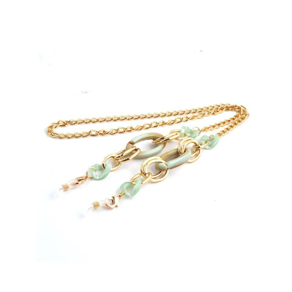 Eyeglass Mask Chains Acrylic Button Chain Sunglasses Glasses Cord Holder Reading Eyewear Lanyard Necklace Strap Rope Necklace
