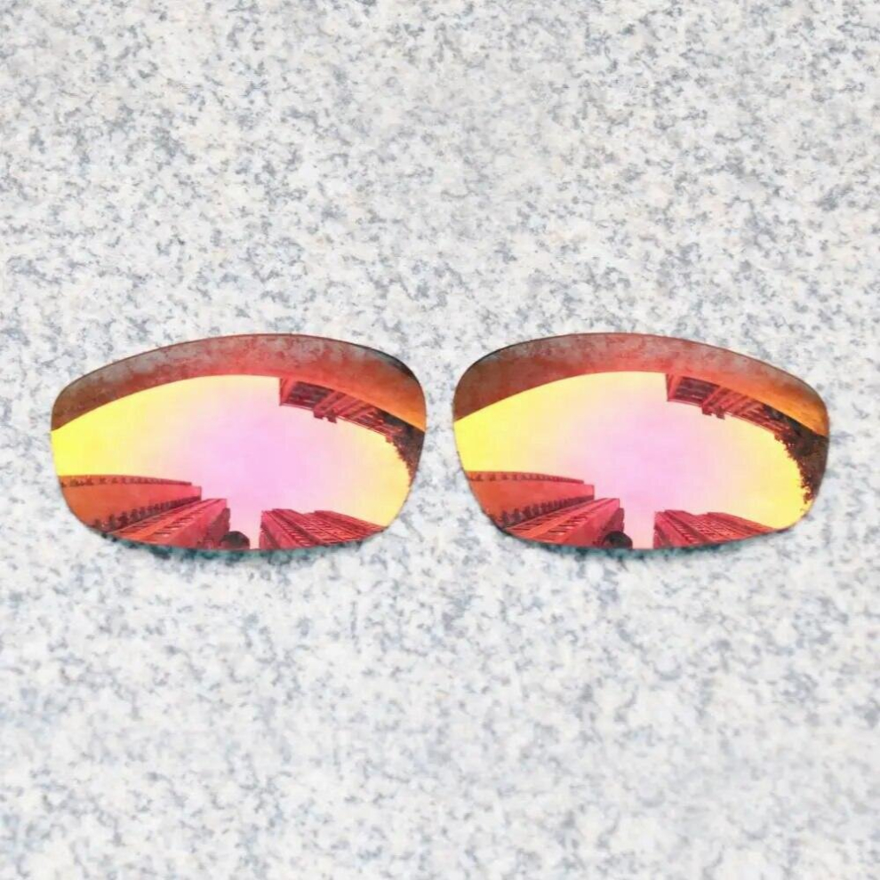 E.O.S Polarized Enhanced Replacement?Lenses?for?Oakley?Split Jacket Sunglasses - Fire Red Polarized Mirror-image-OPC-PCRGRHB-NEW