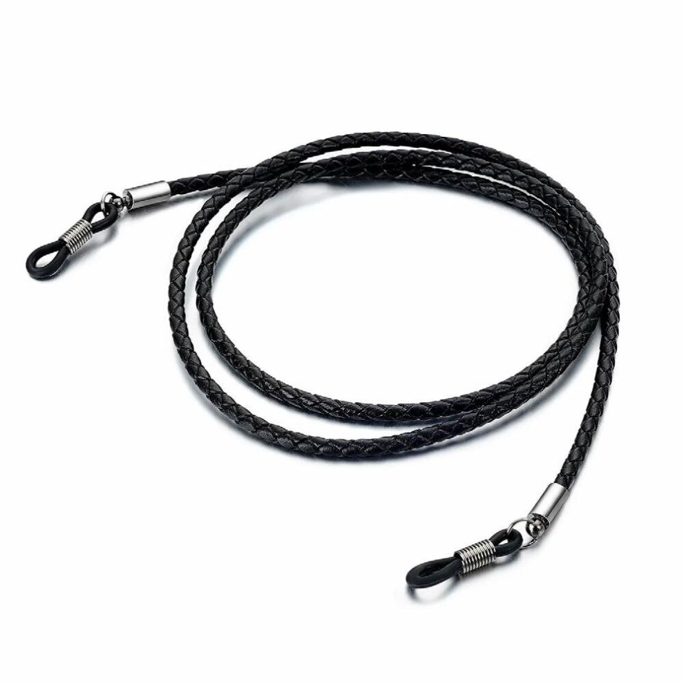 Cord Glasses Man, Lanyard for Reading Glasses, Anti-lost Sunglasses Rope, Cowhide Spectacle Cord