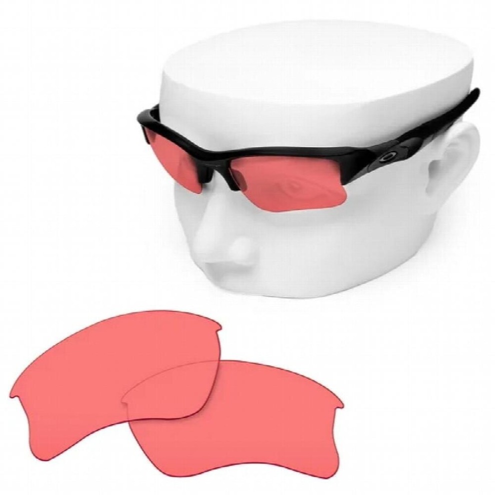 Replacement Lenses of HD Pink for-Oakley Flak Jacket XLJ Sunglasses