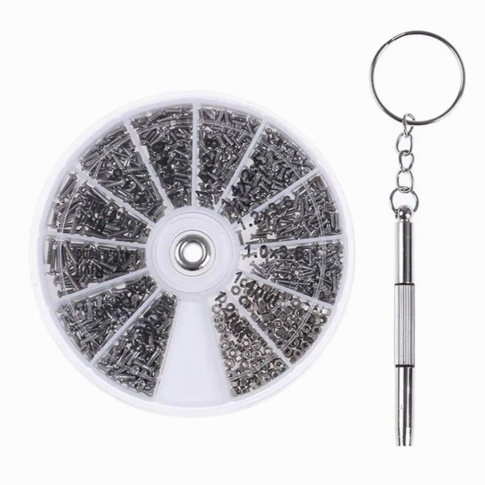 screw Screwdriver Nuts Box Sunglasses Repair Kit Tool Eyewear Accessories Glasses Screws Set Spectacles Screws Nuts