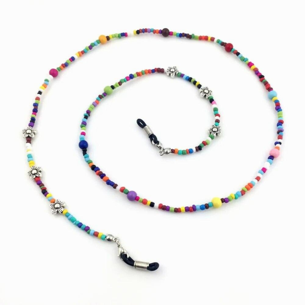 Reading Glasses Chain Retro Beads Eyeglass Sunglasses Spectacle Cord Tassels Beads Neck Strap String Chain Eye wear