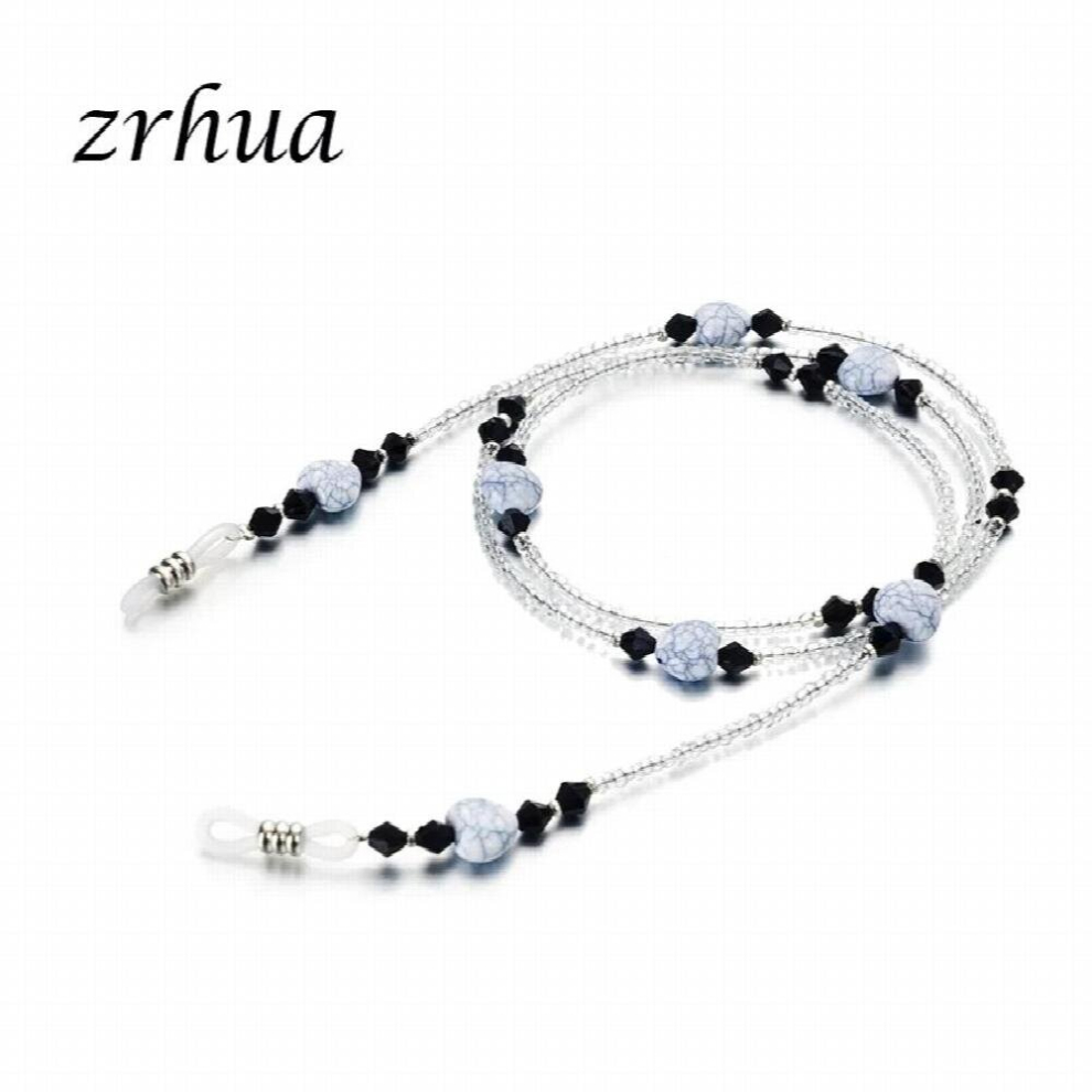 Black Reading Glasses Chain For Women Colorful Beads Sunglasses Cords Beaded Eyeglass Lanyard Hold Straps Eyewear Rope