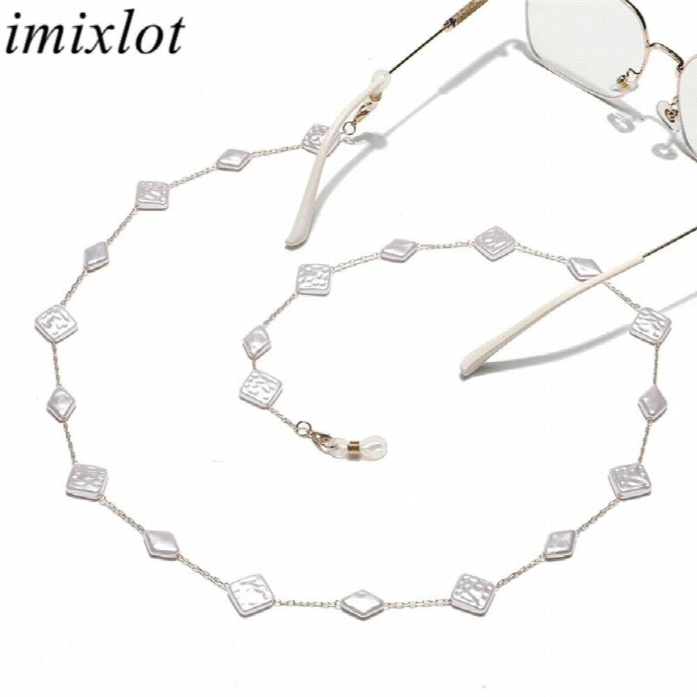 Imixlot Delicate Rectangle Shell Beads Reading Glasses Chain Women Girls Sunglasses Cord Lanyard Eyewear Retainer