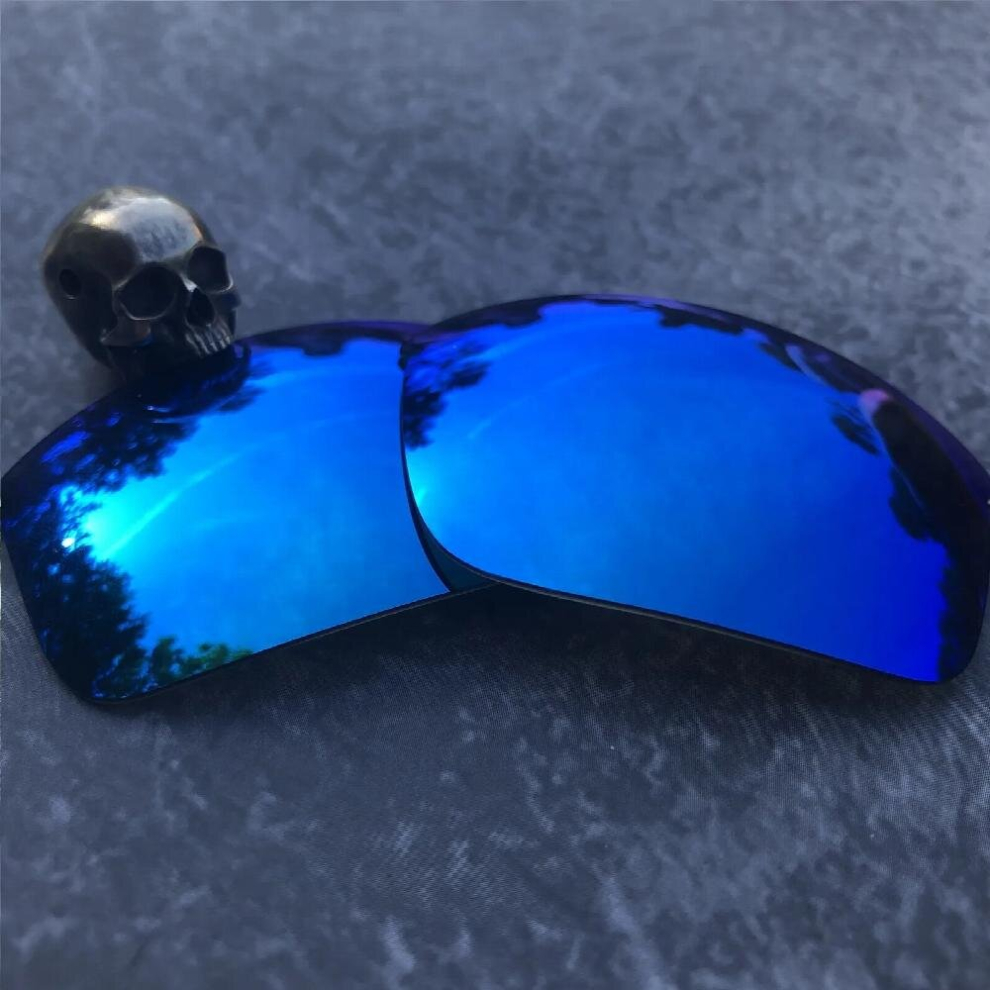 Multicoloured True Polarized Enhanced Replacement Lenses For-Oakley Bottle Rocket Oo9164 Sunglass (Lens Only)-Blue Mirror