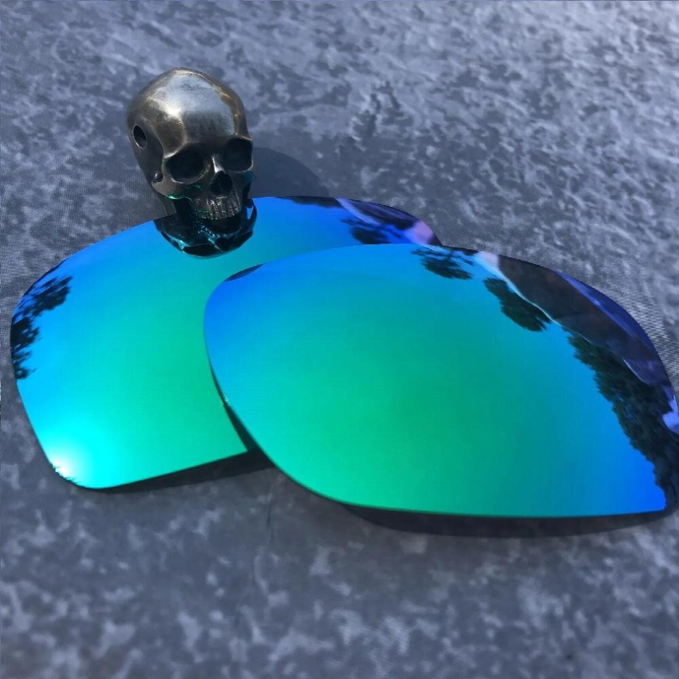 Multicoloured True Polarized Enhanced Replacement Lenses For-Oakley Blender Oo4059 Sunglass (Lens Only)-Green Mirror