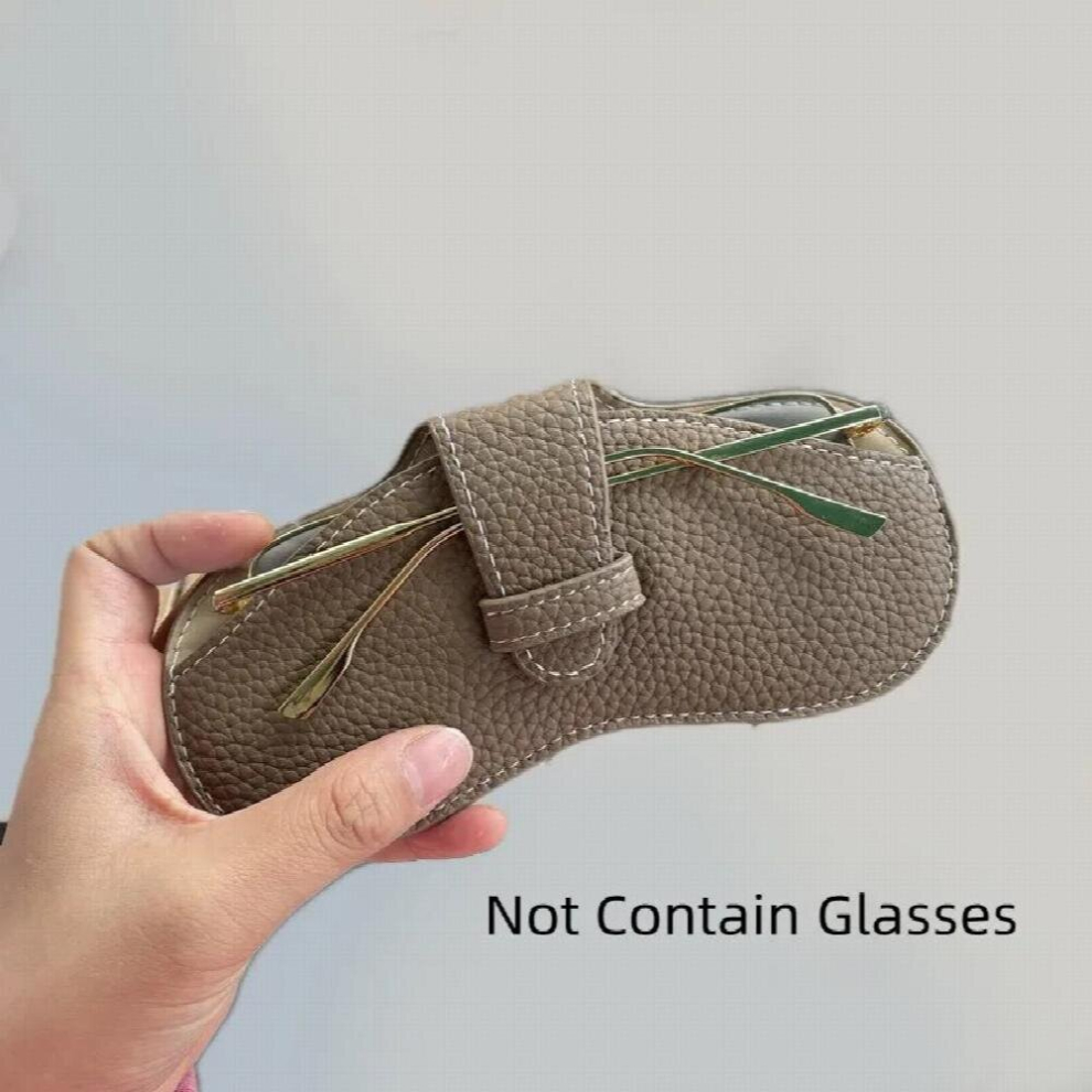 Bag Pendant Eye Glasses Case Ins Style Lychee Pattern Portable Sunglasses Storage Bag Eyewear Bag Glasses Protective Cover