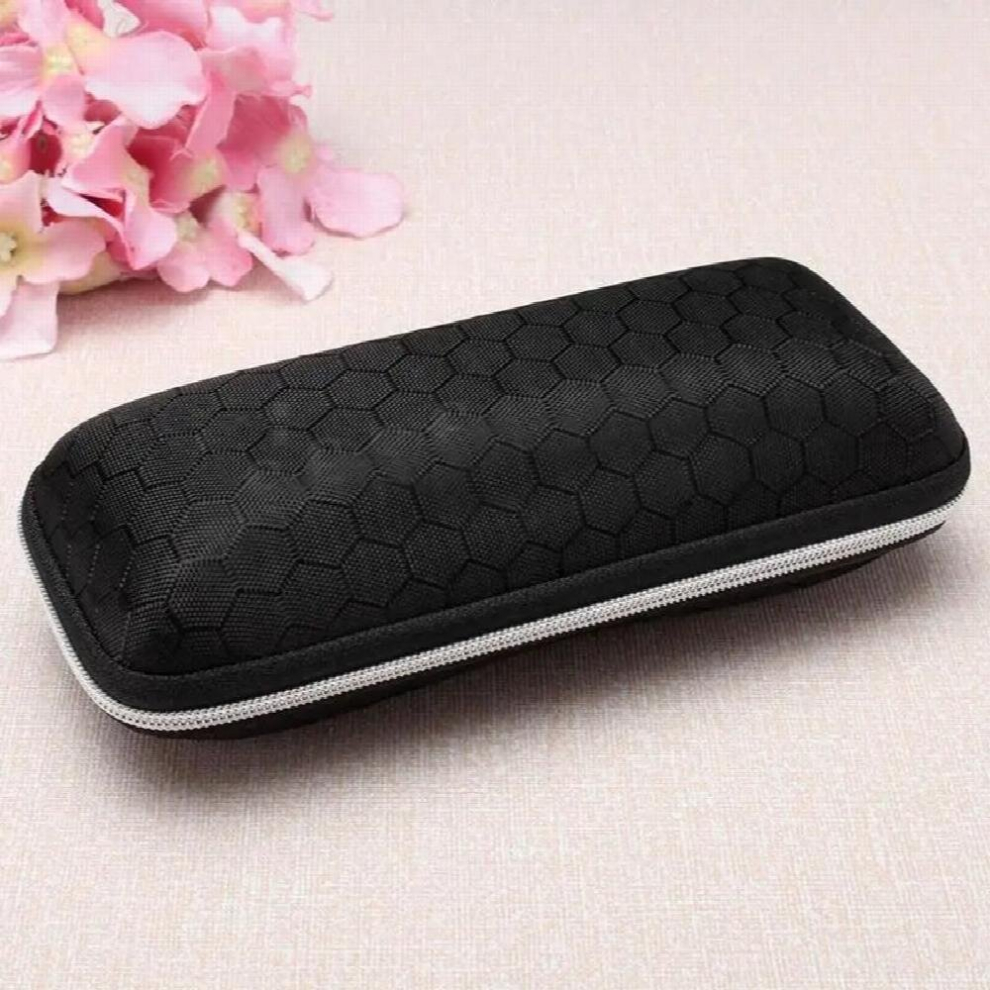 5 Pressure-proof Sunglasses Case Zipper Crush Resistance Small Glasses Protection Box Portable with Lanyard