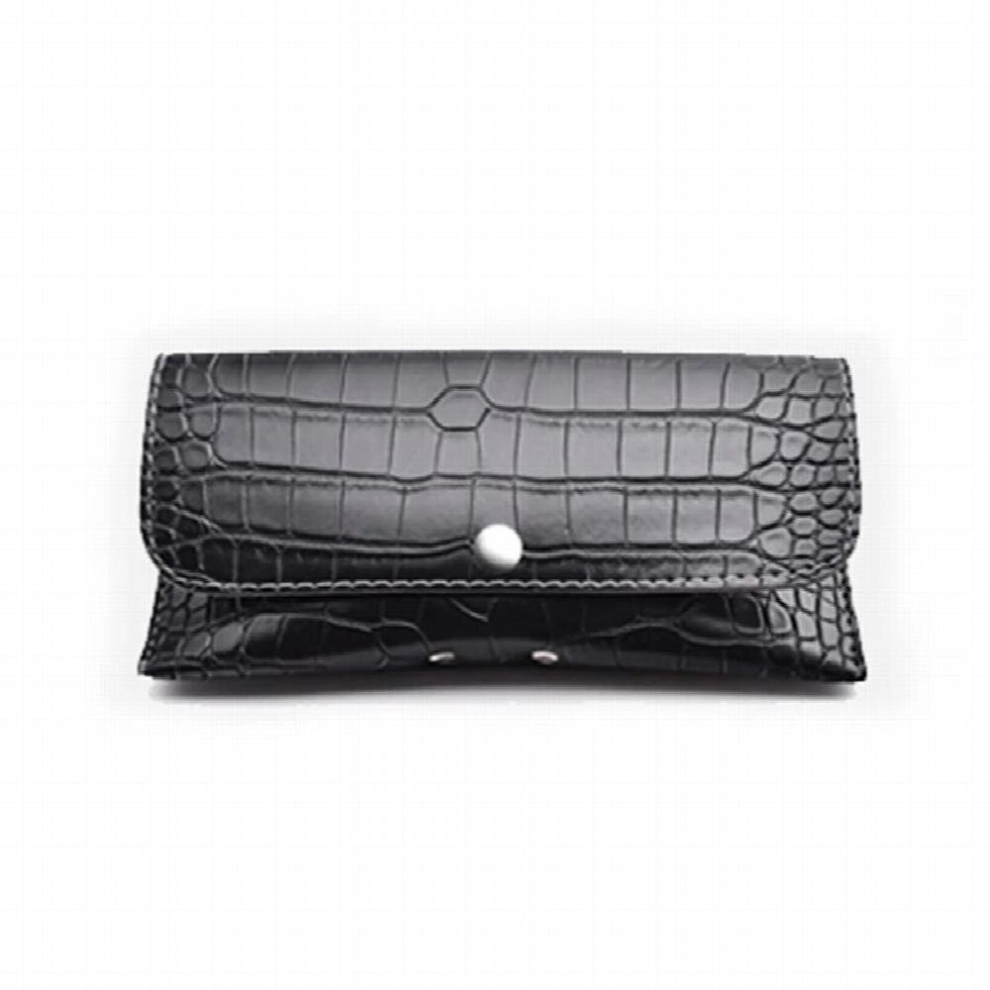 Leather Sunglasses Box Hard Cover Snake Skin Pattern Eyeglasses Case Reading Case For Women Eyewear Accessories