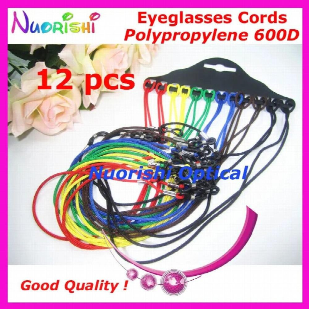 Multicoloured 12/60/120Pcs Good Polypropylene 600D Sunglass Eyewear Eyeglass Glasses Braided Cord String Lanyard L717