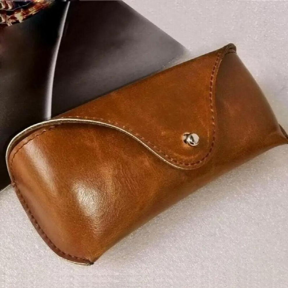 Durable Eye Glasses Case Leather Spectacle Box Retro Sunglasses PU Bag L3