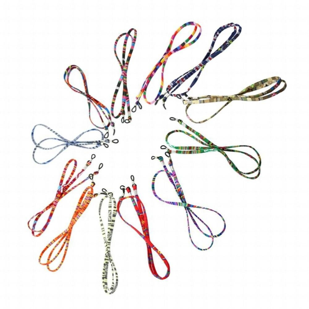 12Pcs Glasses Neck Cord Strap Sunglasses Lanyard Chain Reading Glass Holder