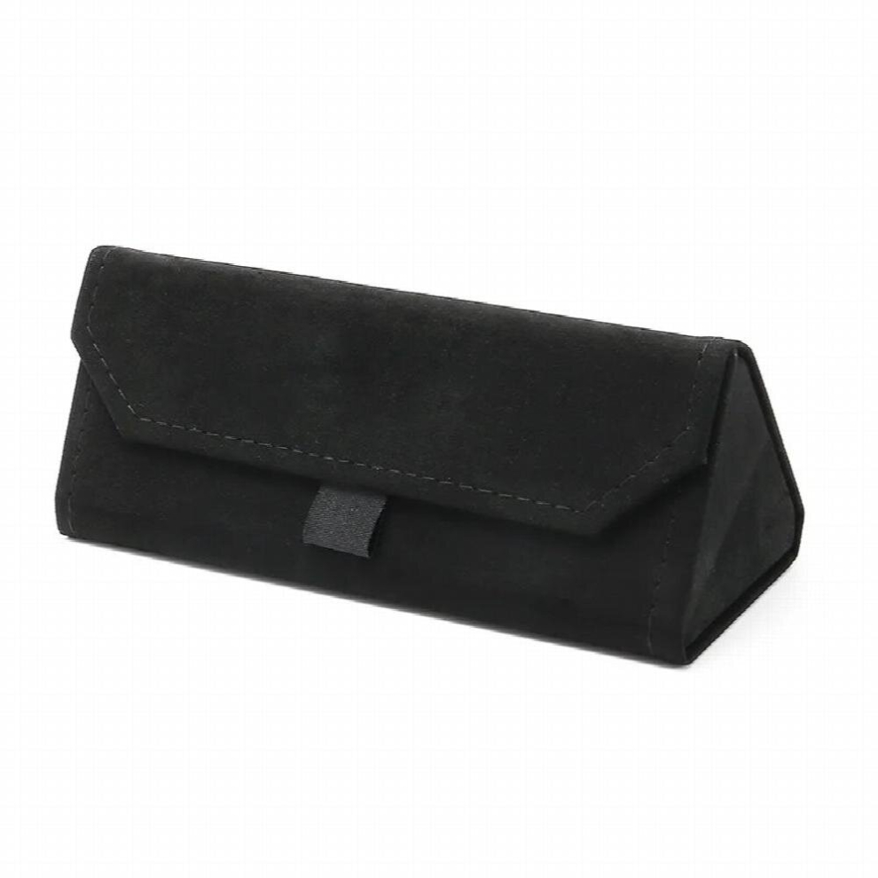Plush Glasses Cases Foldable Triangular Hard Cases for Glasses Eyeglass Sunglasses Lens Container Box Eyewear Accessories