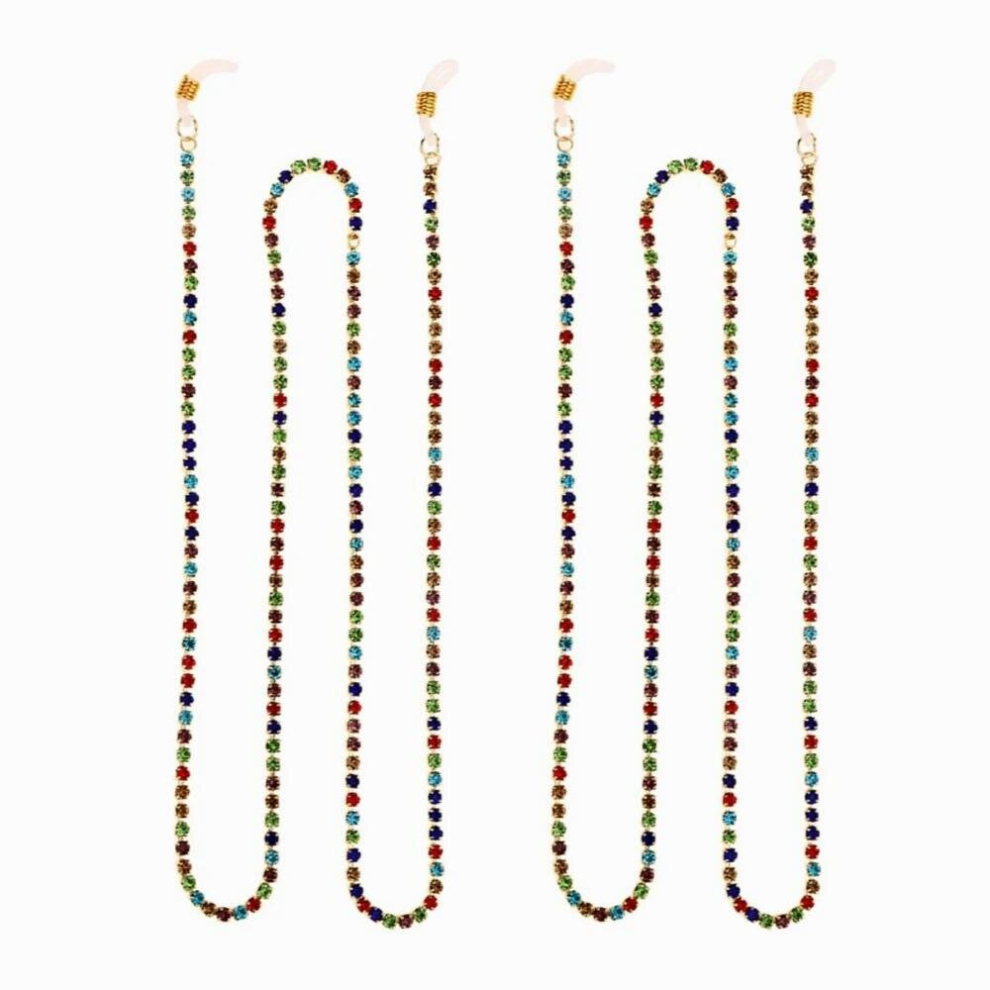 Alloy Glasses Chain Lanyard Colorful Decorative Glasses Rope with Anti-Loss Function for Eyeglasses and Masks