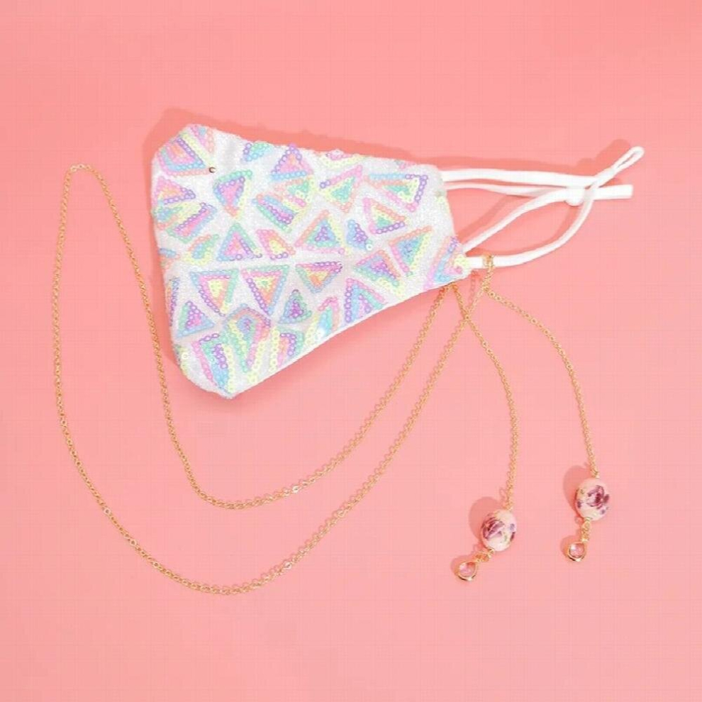 Drop 18K Plated Glasses Chain Sunglasses Face Masking Chains For Women