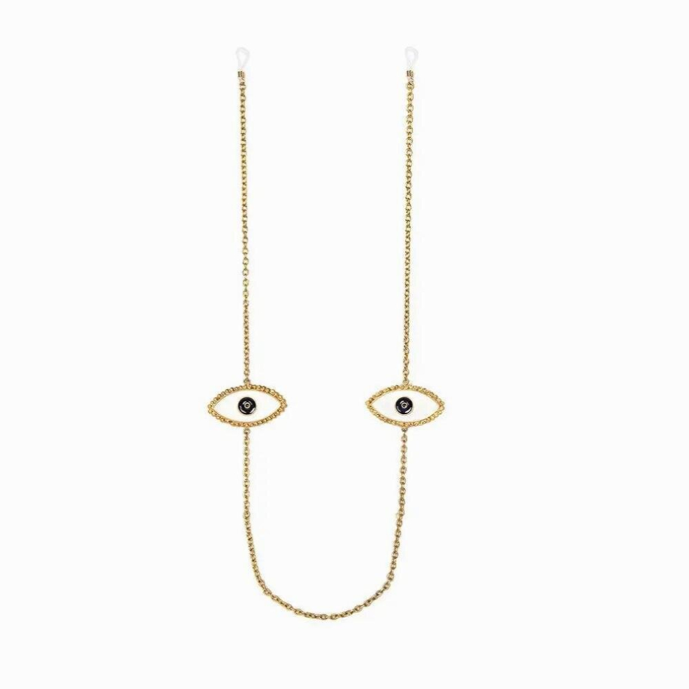 Creative Jewelry on Neck Evil Eye Womens Glasses Chain Sunglasses Chain Dangles Mask Chain for Men
