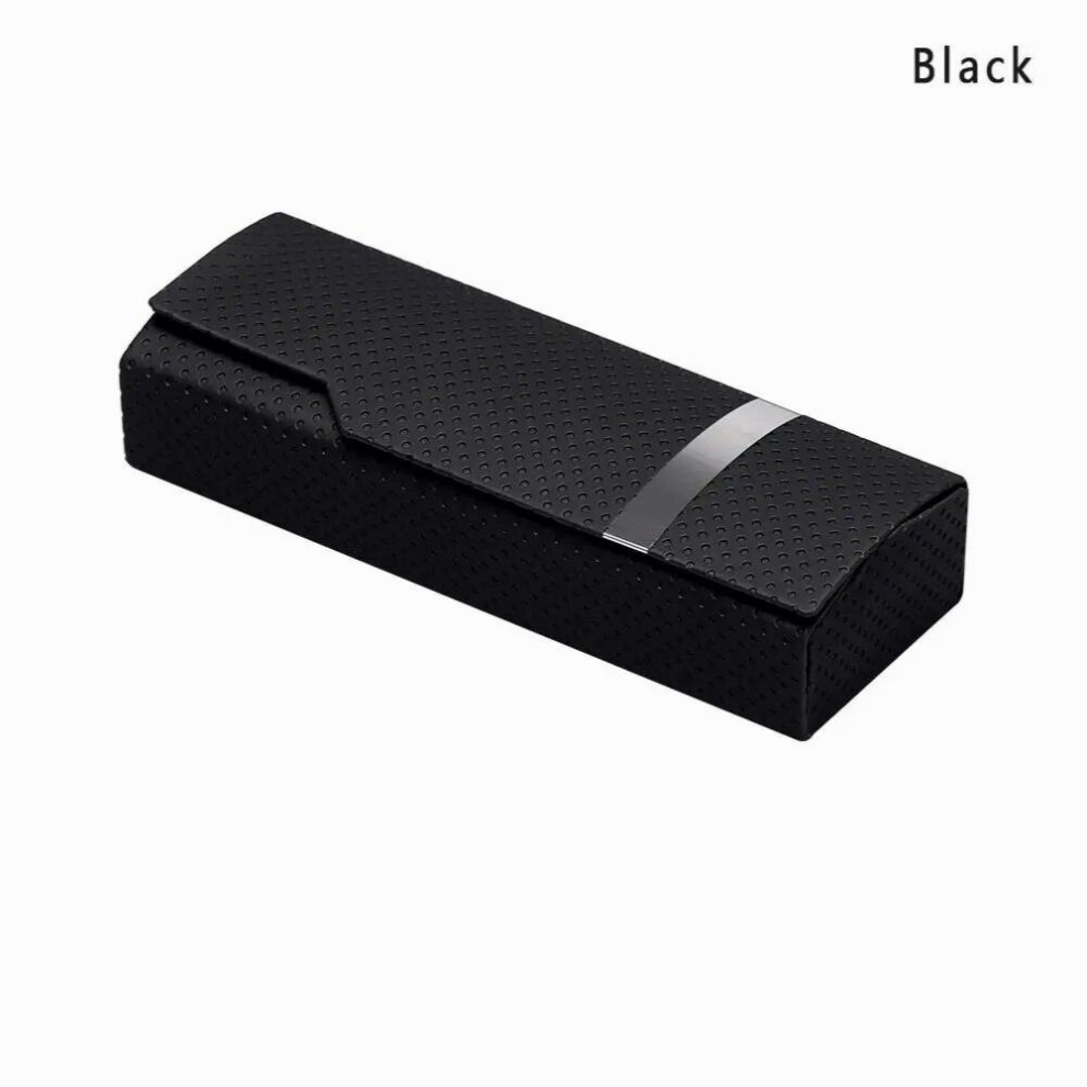 Portable Wood Grain Sunglass Box Spectacle Case For Glasses For Women Hard Square Fold Box Men