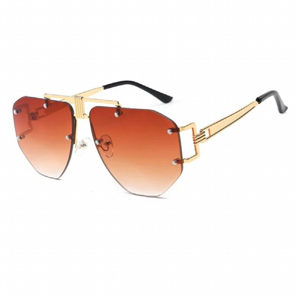 Oversized Frameless Sunglasses Ladies Women Metal Punk Sun Glasses Men UV400 Goggles Oculos Q67-image-OPC-PCRGV25-NEW