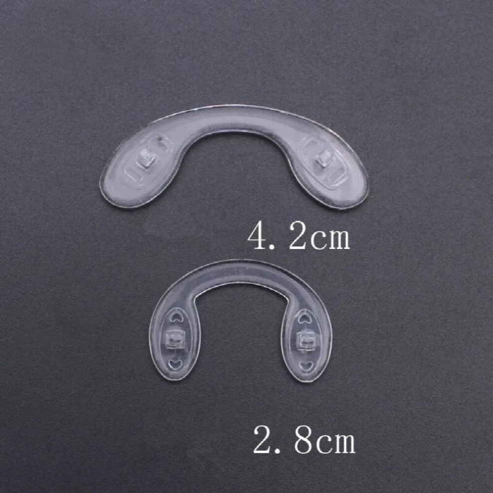 Multicoloured 5Pairs Anti Slip Glasses Nose Pads Soft Clear Silicone Nosepads For Reading Glasses Sunglasses Light Glasses Accessories