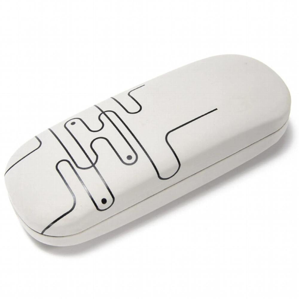 Sunglasses Case PU Covered Compression Resistant Hard Metal Eyeglass Box Printed Unisex Large Opening Classic Newly