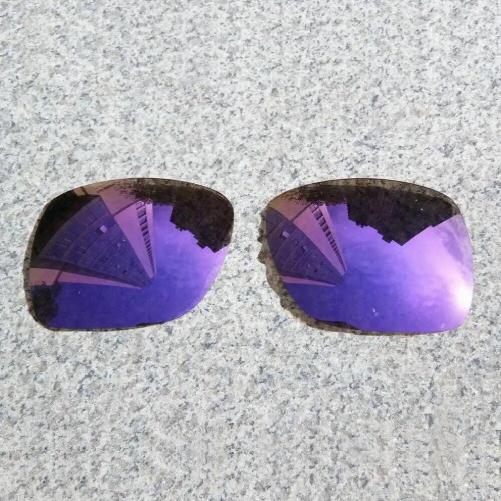 Multicoloured E.o.s Polarized Enhanced Replacement?Lenses?For?Oakley?Dispatch 1 Sunglasses -Violet Purple Polarized Mirror