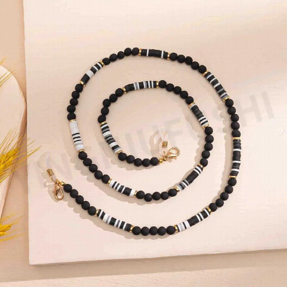 Multicoloured Mixed Acrylic Beaded Glasses Chain Neck Hanging Glasses Rope Sunglasses Lanyard Eyewear Accessoriess
