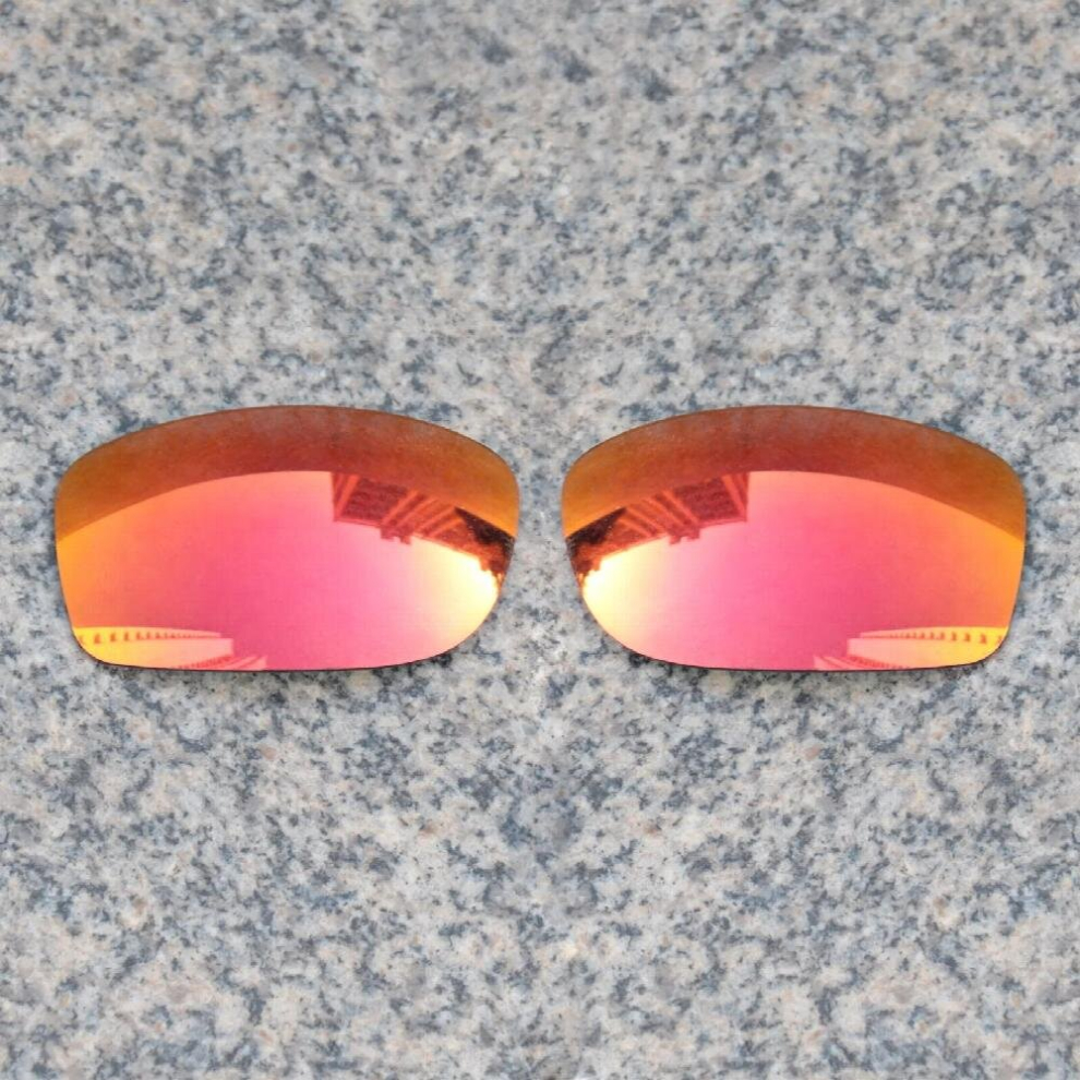 E.O.S Polarized Enhanced Replacement?Lenses?for?Oakley?Fives Squared Sunglasses - Fire Red Polarized Mirror