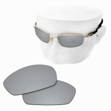 Lentilles de remplacement polarisées de Silver Mirror pour lunettes de soleil Oakley Blender OO4059