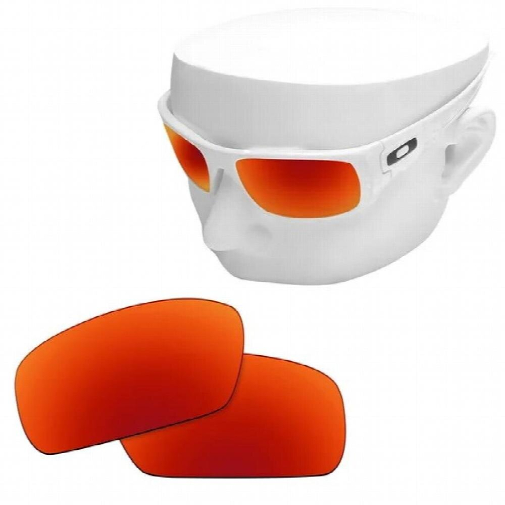 Multicoloured Polarized Replacement Lenses Of Fire Red Mirror For-Oakley Crankshaft Oo9239 Sunglasses