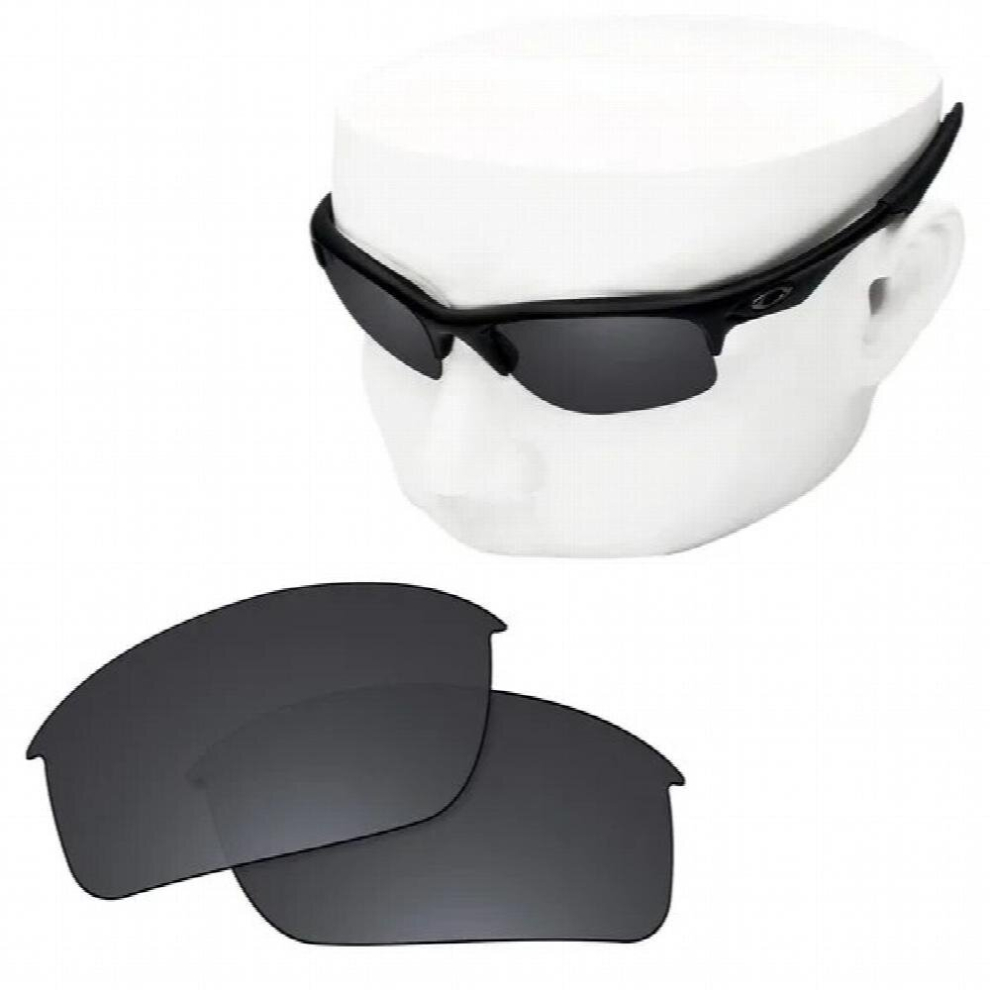 Polarized Replacement Lenses of Dark Grey for-Oakley Bottle Rocket OO9164 Sunglasses