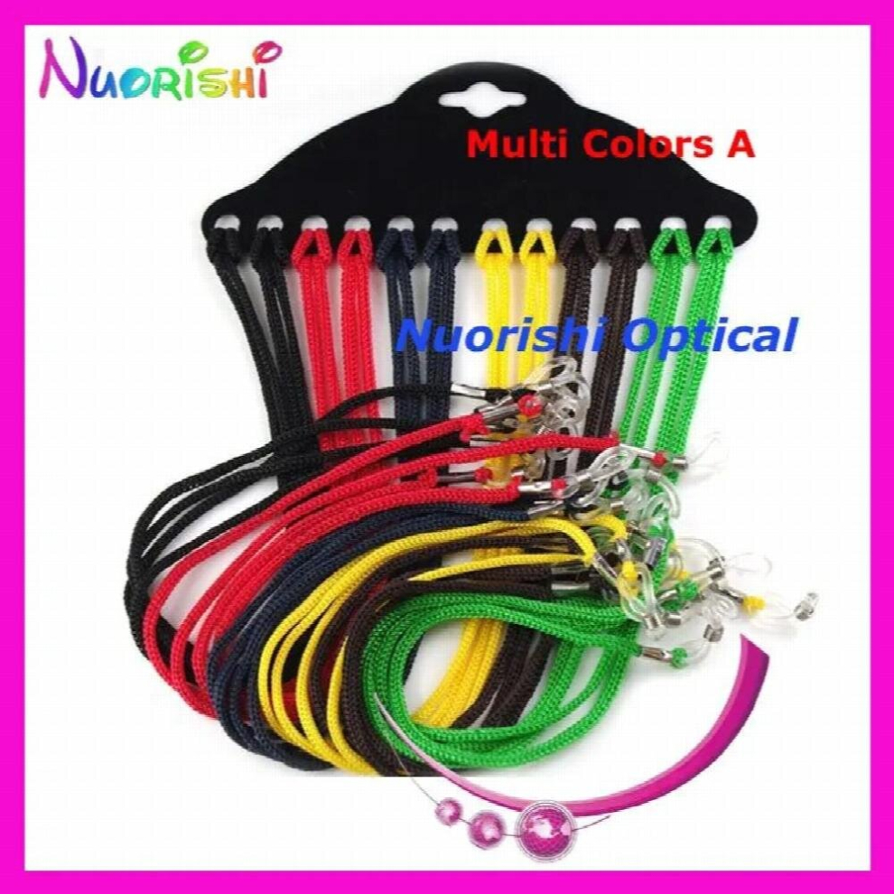 Multicoloured 120Pcs Sunglass Eyewear Braided Neck Cord String Retainer Strap Lanyard Holder Eyeglass Glasses Retainer L704