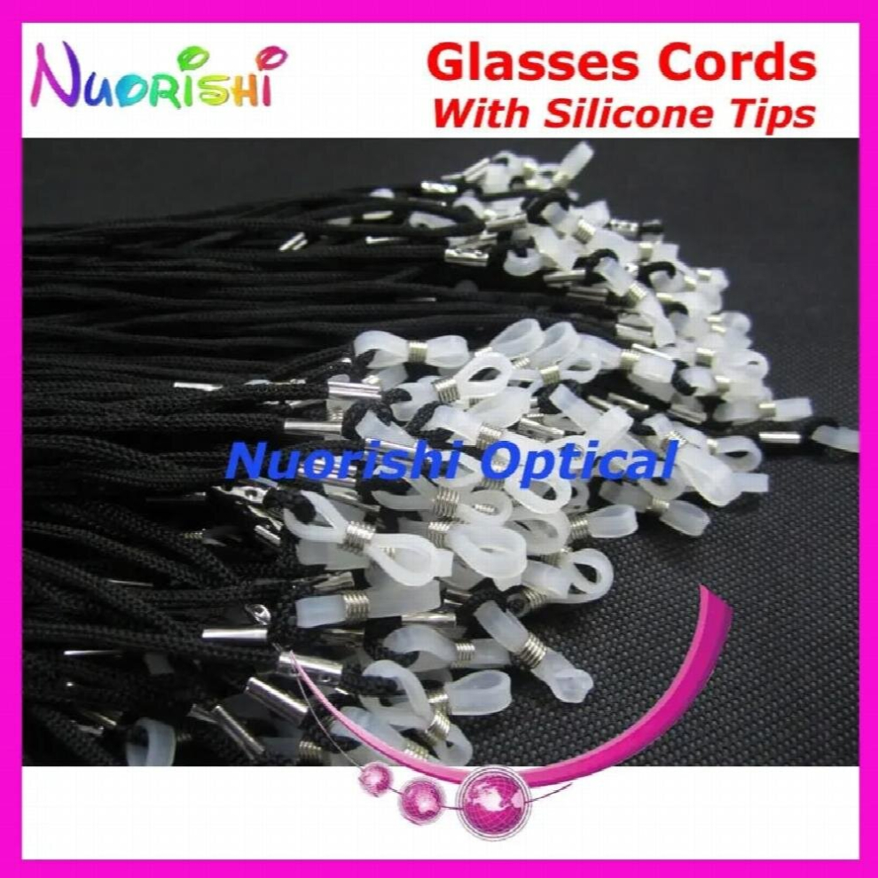 Multicoloured Recommended 100Pcs With High Silicone Tips Glasses Sunglass Eyewear Polyester String Cords Lanyard L709