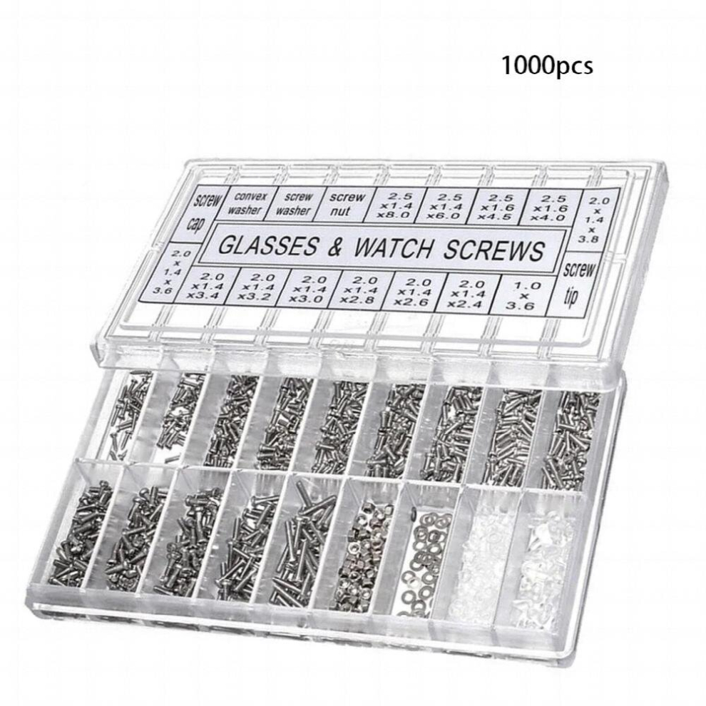 Glasses Repair Kit Sunglasses Optical Repairing Assortment Stainless Steel Eyeglasses Repair Screws Replacing Accessory