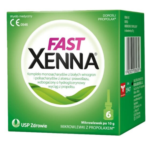 Xenna Fast, 10 g x 6 mikrowlewek, 6 micro-infusions