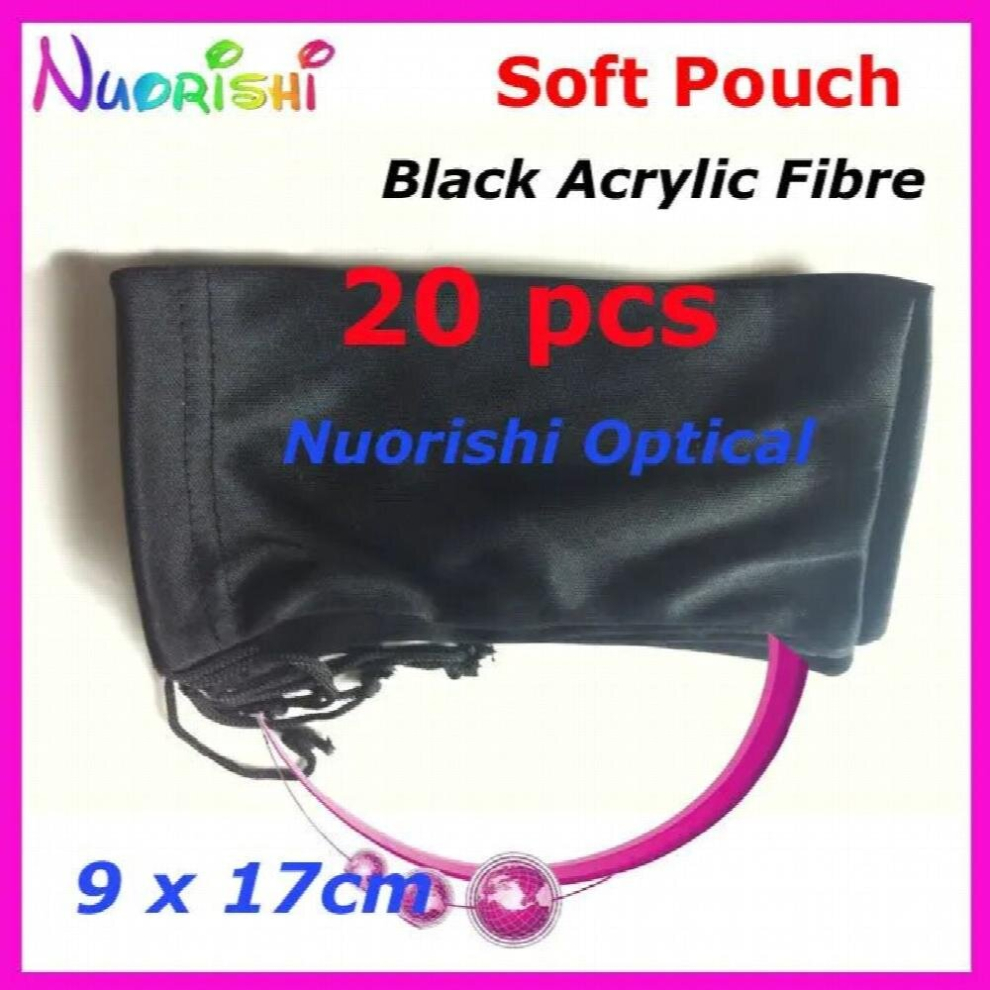Multicoloured 20/40/100Pcs Acrylic Fibres Spectacle Sunglass Eyewear Eyeglasses Glass Soft Cloth Bag Pouch Case Cp040