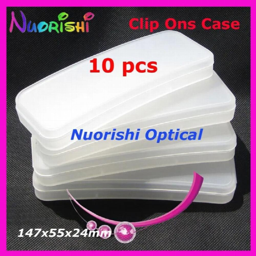 10/20pcs Clip On Case Sunglasses Polarized Clip On Plastic Hard Case 147x55x24mm CPCS