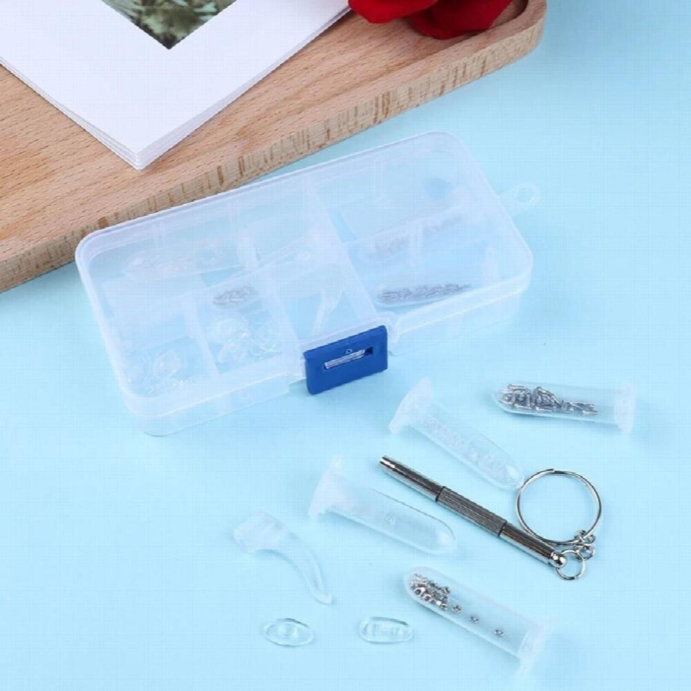 Eyeglass Sunglasses Screw Nut Nose Pad Optical Repair Tool Assorted Kit 885672091330