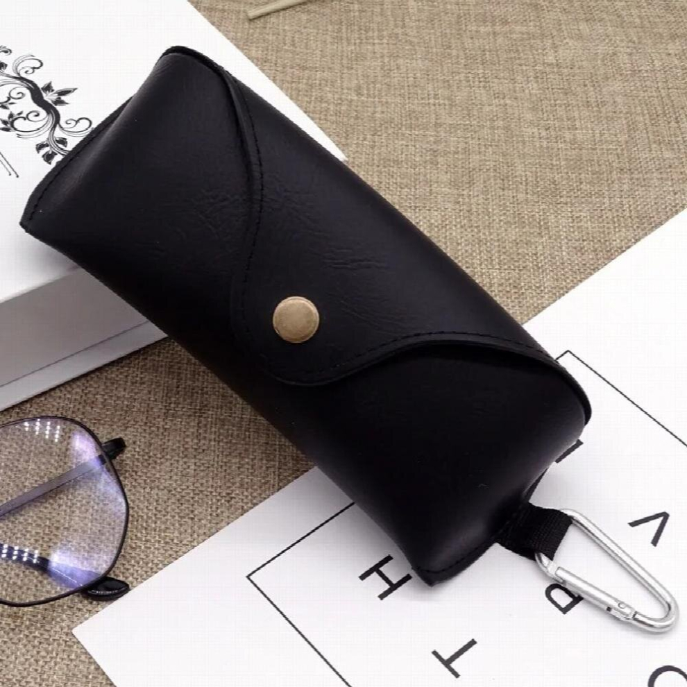 Leather Eyewear Cases Cover For Sunglasses Womens Eyeglasses Case Men Reading Glasses PU Box With Metal Buckle Eyewear Cases