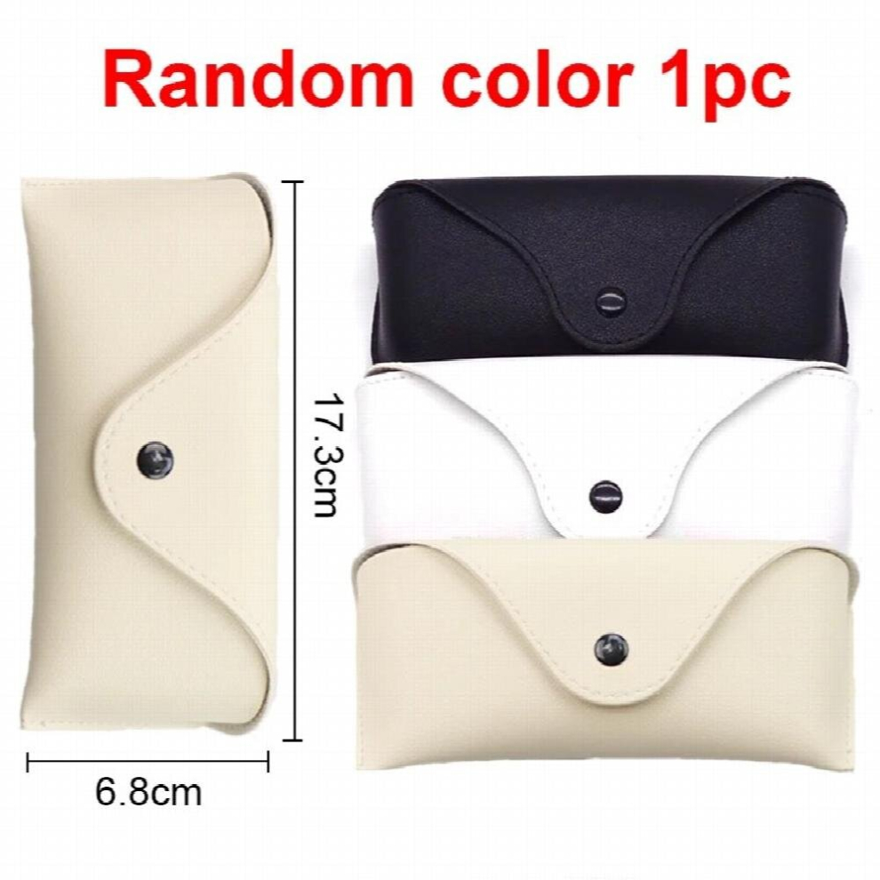Durable Leather Eye Glasses Sunglasses Hard Case Convenient Lightweight Protector Box Solid Pouch Bag Easy To Carry