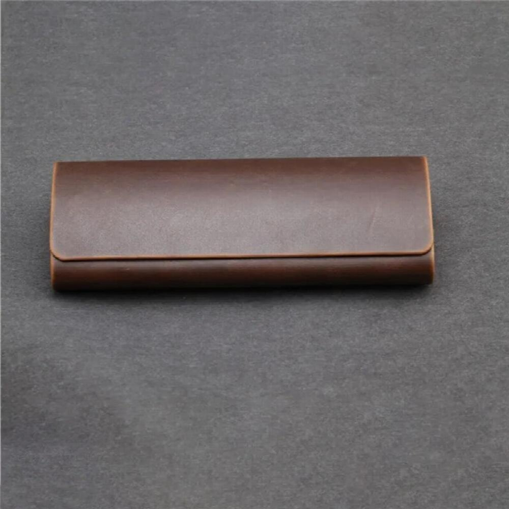 Zerosun PU Leather Glasses Cases Vintage Brown Eyewear Boxes Sunglasses Strong Storage